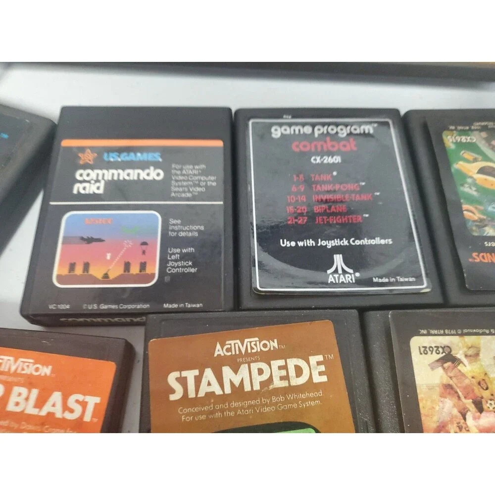 Original Atari 2600 Starter Set: Console w/ 7 Classic Games And Box Read